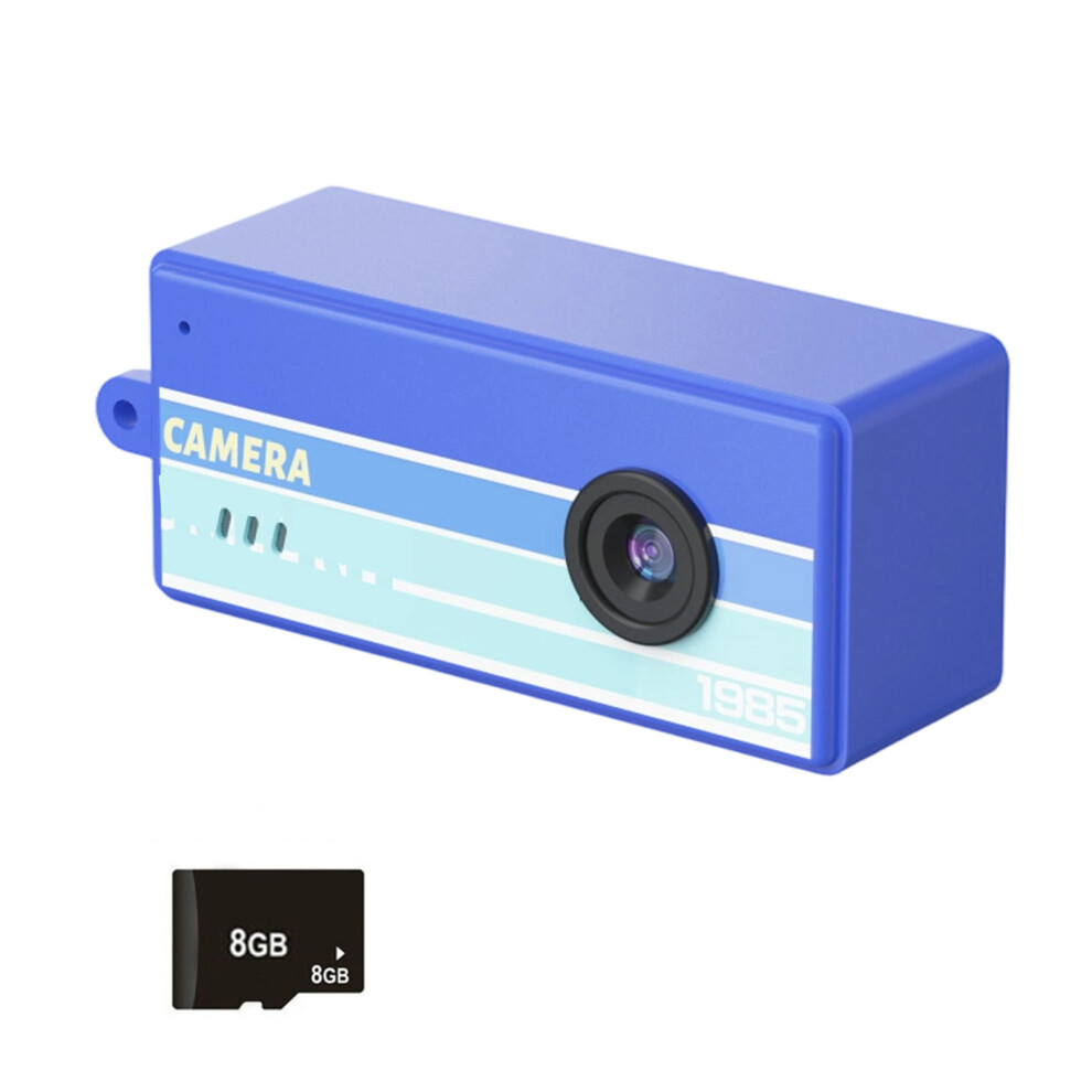 1080P Camera Portable Retro Camera Video Recorder Sports Mini With 8Gb Memory Card Purple 7695001163910