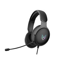 Audeeo Vangaurd Wired Gaming Headset with Microphone – RGB Light-Up Over-Ear Headphones, Noise-Isolating Stereo Sound, 3.5 mm for PC, PS5, PS4, Xbox