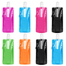 flintronic Foldable Sports Bottle, 8pcs Foldable Water Bottle 500mL,