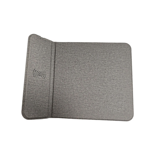Multifunctional Mouse Pad Radio Device 15W Quick Fee Game Computers Gray
