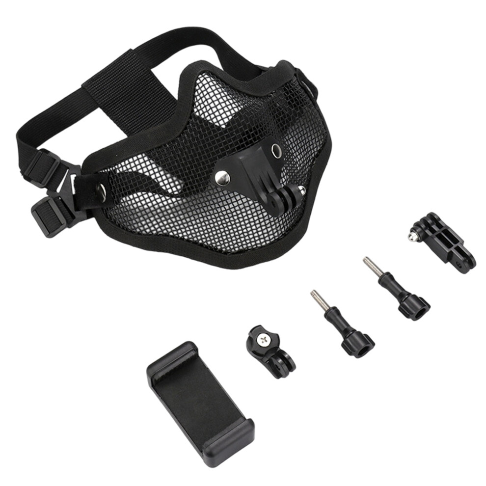 Action Camera Mask Mount Adjustable Secure Lightweight Action Camera Mobile Phone Model 7695001218580