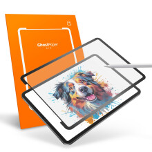 UPPERCASE GhostPaper Air Premium Detachable Paper Feel Writing Sketching Surface Screen Protector, Air-ttach Nano Suction Mounting, Compatible with i