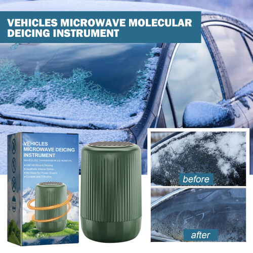 Portable Car Windshield Defroster with Fast Heating ABS for Quick Ice Removal 2 pack 1