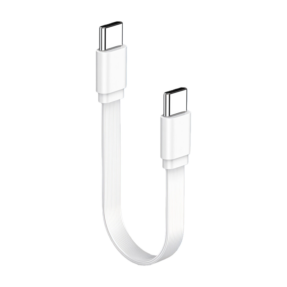 Silicone 10/20/50Cm 90 Degree Elbow Short Type C To Usb C Cable 10Cm Straight Headed Fath 7695001180542
