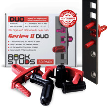 DUO50 1RU Series II Rack Mount Solution - Effortless Alternative to Traditional Rack Screws and Cage Nuts & Server Rack Screws Ideal for Server