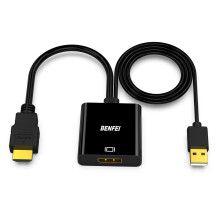 BENFEI HDMI to DisplayPort Adapter, HDMI Source Device Laptop/PC/Game host to DisplayPort Monitor/TV Adapter 4K 60Hz Compatible with Laptop, XBox 360