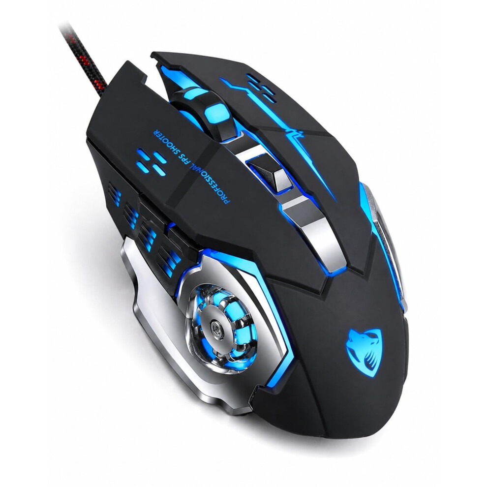Onyxx Electronics Wired Gaming Mouse 3200 Dpi Rgb Backlit Â High Performance Programmable Gaming Mouse With 4 Level Dpi Switch, Ergonomic Design For 5001011457338