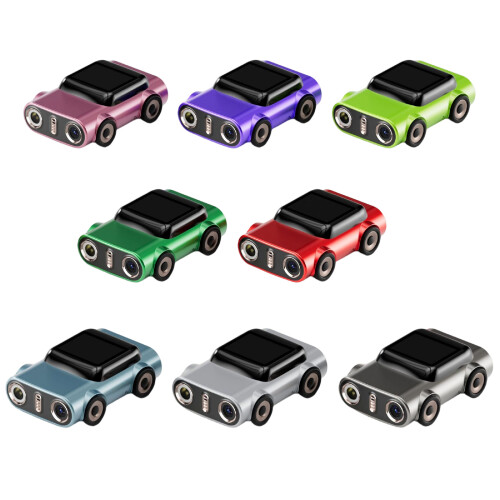 Durability Metal Plastic Keychain Camera Design for Backpack Key Car Accessory light green 2