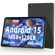 Aobante 10-Inch Android 15 Tablet: 18 GB RAM + 128 GB ROM (Expandable Up To 1 TB), Octa-Core Processor, 1280800 HD IPS Display, 6000 mAh Battery, Du