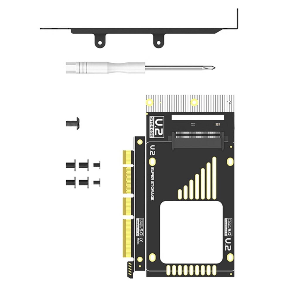 Pcie 5.0 To U.2 Sff 8639 Adapter Card Data Transfer 128Gb/S Bandwidth Pcie 7695001216579