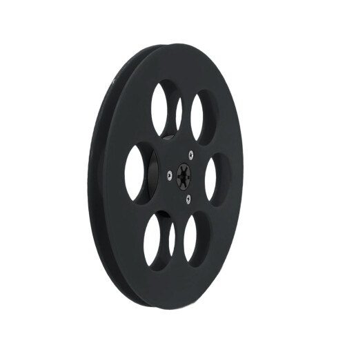 Empty Reel for Open Reel Recorder 7Inch 1/4 ABS 6 Hole Durability Construction Black