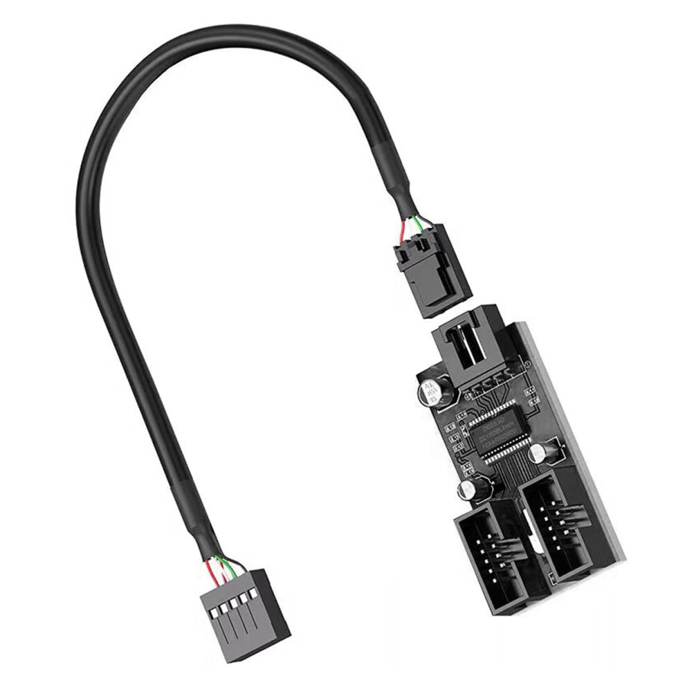 Motherboards Usb2.0 9Pin Header 1 To 2/4 Extension Hub Splitter Adapter Converters 1 To 2 7695001217804