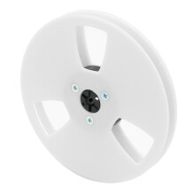 5 Inch 12 Hole Empty Tape Reel ABS Strong Construction for Open Reel Recorders White