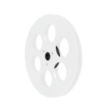 7Inch 1/4 Tape Reel Empty 6 Hole Durability for Auditory Recorder Replacement White