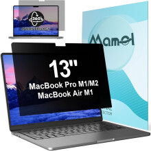 Mamol 360 Privacy Screen for Macbook Pro 13 Inch (2016-2022, M1, M2) & Air 13 inch (2018-2021, M1), Anti Glare Blue Light Filter, Nano No Glue Anti