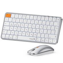 ProtoArc Backlit Compact Bluetooth Keyboard and Mouse for Mac, KM90-A Multi-Device Wireless Keyboard Mouse for Mac, Quiet and Rechargeable, for MacBo