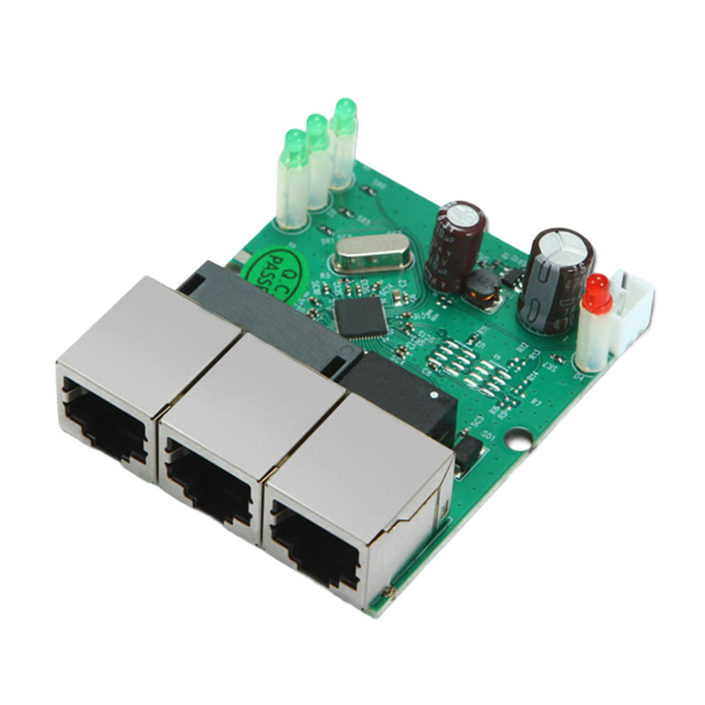 Mini 3Port 100Mbps Networking Switches Plugs and Play LED 90 degree horizontal-image-OPC-PVPTJSN-NEW