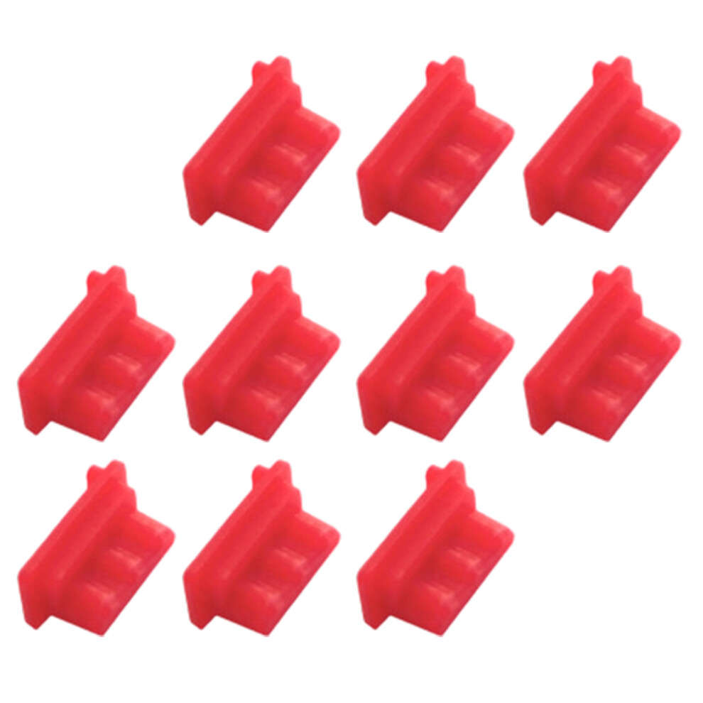 Universally Usb Interfaces Silicone Dust Plug Compactly Design Usb Port Cover Red 7695001247887