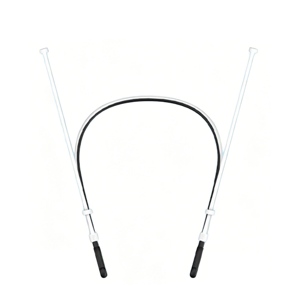 Flexible Silicone Tether Chain Preventing Earphone Loss During Active Use Black/White 7695001197670
