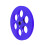 Premium ABS Plastic Empty Reel 7Inch 1/4 6 Hole for Recorder Replacement Blue 1