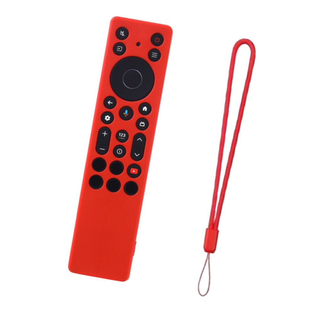 Shockproof Silicone Remote Case Sleeve Protector With Lanyard For Rc923a Fmb1 Red 7695001247085