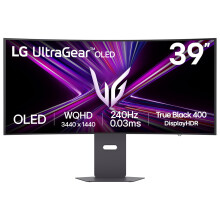 LG UltraGear OLED GX9 Gaming Monitor 39GX900A-B - WOLED Ultrawide QHD 1440p Curved 39 Inch, 240Hz, 0.03ms, DisplayHDR 400, Speakers, DP1.4(DSC), HDMI