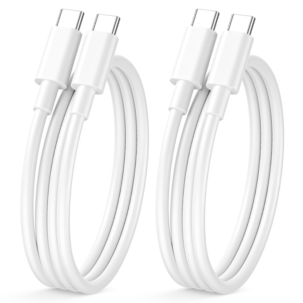 Usb C Charger Cable 1M 2Pack, 60W(3A) Usbc To Usbc Cable Fast Charge 1M Charging Cable Type C Wire Usb C Lead For Iphone 17 Air 16E 15 16 17 Pro Max 5001739911860