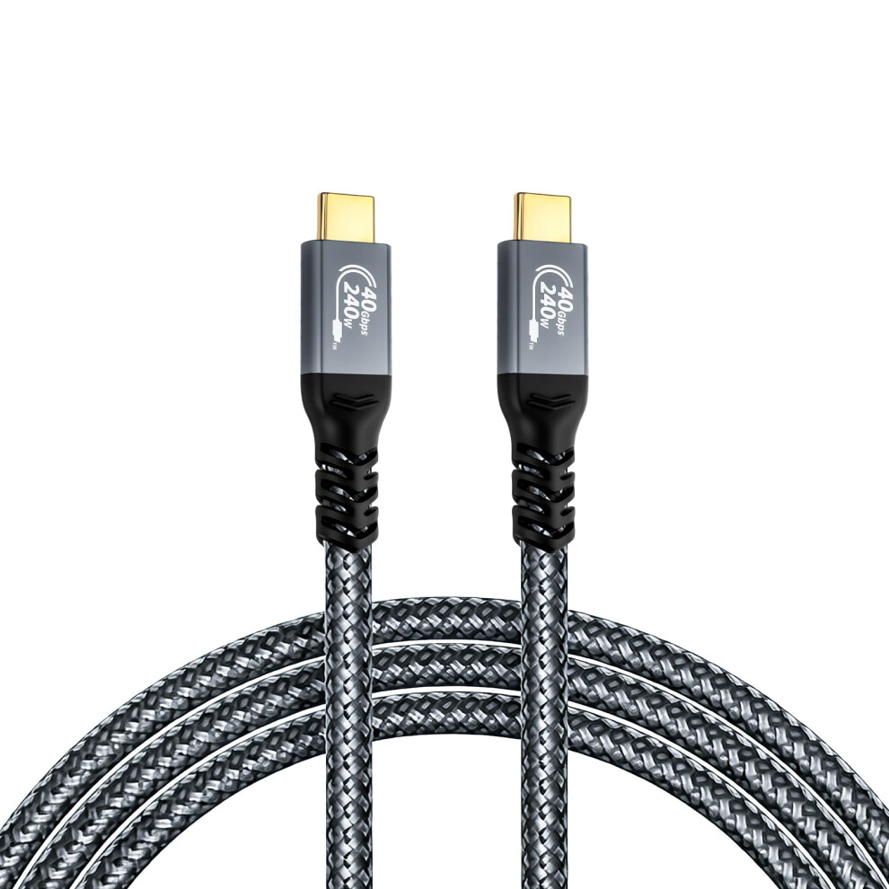 Usb4 Cable For Thunderbolt 4 Cable,240W Pd3.1 Fast Charging Usb C To Usb-C Cable,40Gbps Data Transfer Supports 4K@144Hz Display 48V/5A Usbc For Iphon 5007872098505