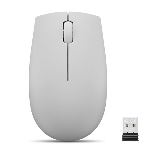 Lenovo Lenovo 300 Wireless Compact Mouse (Arctic Grey) with battery