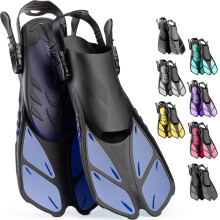 CAPAS Snorkel Fins, Swim Fins Travel Size Short Adjustable for