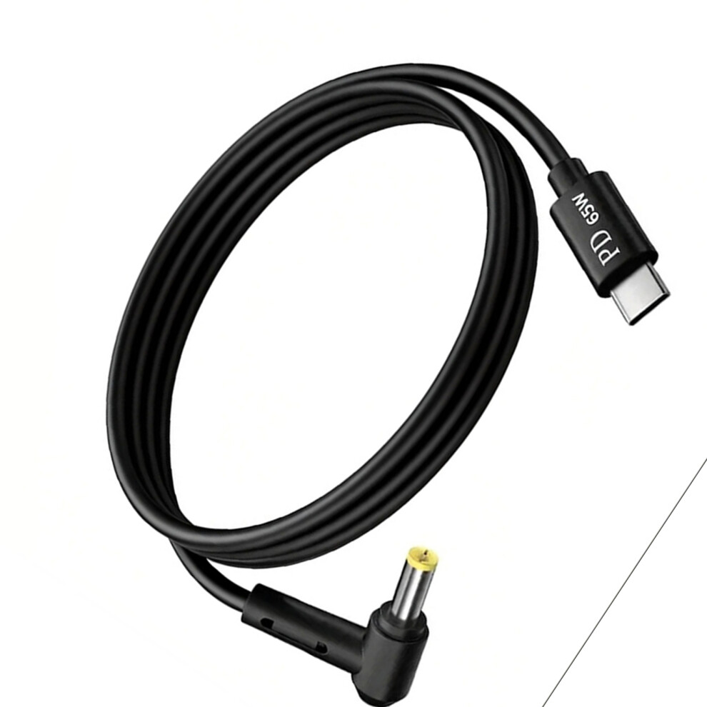 Pvc 65W Type C To Dc5.5mm Charging Cable Fast Charging Technology 5.5X2.5mm Elbow 7695001185134