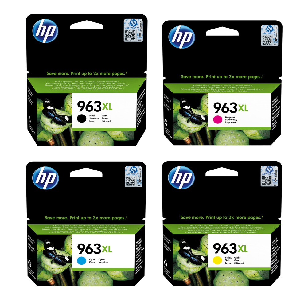 Hp 963XL Black Cyan Magenta Yellow Original Ink Cartridges For Officejet Pro 9010 9010E 9014E 9020 9015E 9019E 9012E 9022 9022E 9015 9019 9014 901