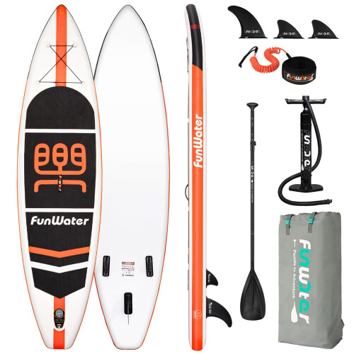 FunWater SUP Inflatable Stand Up Paddle Board 11' Ultra-Light with