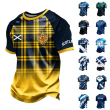 Football T Shirt Mens Scotland Flag Soccer T-Shirt Football 2026