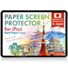 BELLEMOND | 2 Pack Kent Paper Screen Protector for iPad Air 11” (M4/M3/M2) | Smooth Kent Surface PET Film, Reduced Pencil Tip Wear for Sketching & N