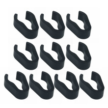 10Pcs Flexible Micrphone Stand Cable Grip For Securing Line On Round Metal Tubes 20mm