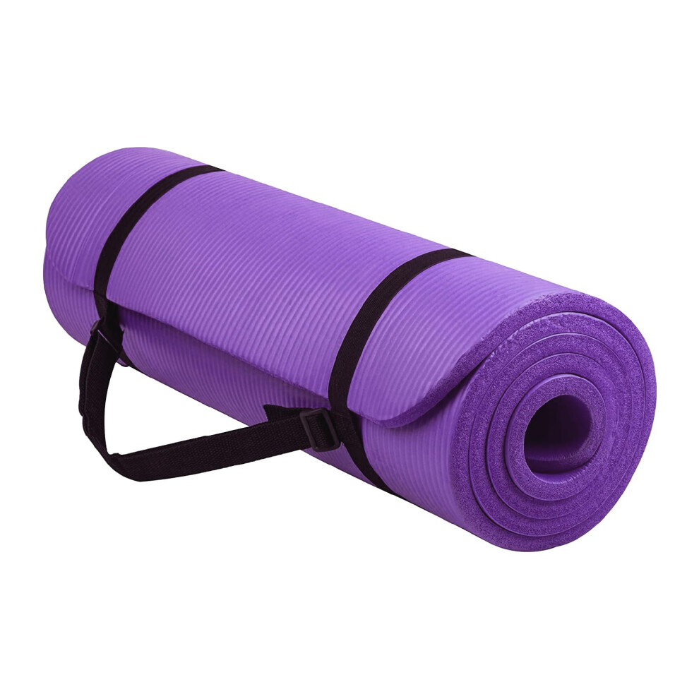 Photos - Yoga Mat Unisex Non-Slip Thick Foam Exercise Mat 10mm with Carry