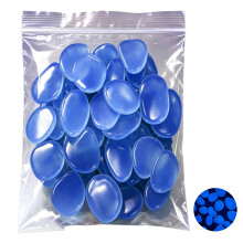 Fluorescent Stone Glowing Pebbles Suitable For Poolside And Aquarium Decoration Deep Blue