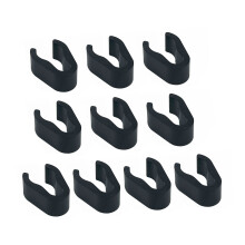 10Pcs Strong Vocal Cable Fastener Works On 15mm 20mm 25mm Round Holders Black 15mmA