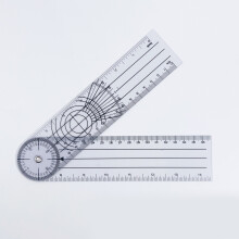 Pack of 2 Clear Read 360 Degree Protractor Set Design for Engineering Tasks