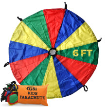 GSi Kids Play Parachute Rainbow Parachute Toy Tent Game for Kids