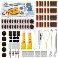 Nadinsta 85pcs Puncture Repair Kit Bicycle, Bike Tyre Repair Kit -