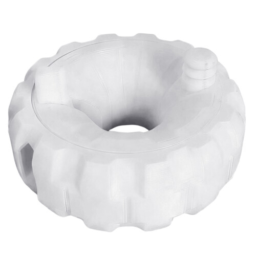 Universal Charging Cable Holder Round Design Cable Winder for Multiple White Medium