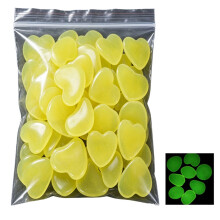 Fluorescent Stone Glowing Pebbles Suitable For Poolside And Aquarium Decoration Yellow