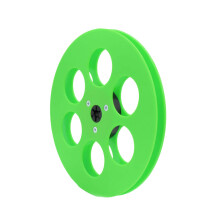 7Inch Empty Tape Reel 1/4Inch Diameter ABS 6 Hole for Recorder Replacement Green
