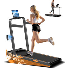 Folding Treadmill with 16% Incline, 3 in 1 Foldable Treadmill, Under