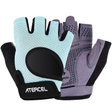 ATERCEL Gym Gloves, Lightweight, Weight Lifting Gloves for Cycling, Workout, Fitness, Breathable Training Gloves with Microfiber Fabric for Men and W
