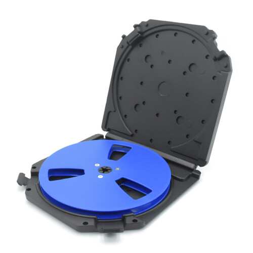 7Inch 1/4 Tape Reel Empty 3 Hole Durability for Auditory Recorder Replacement Blue