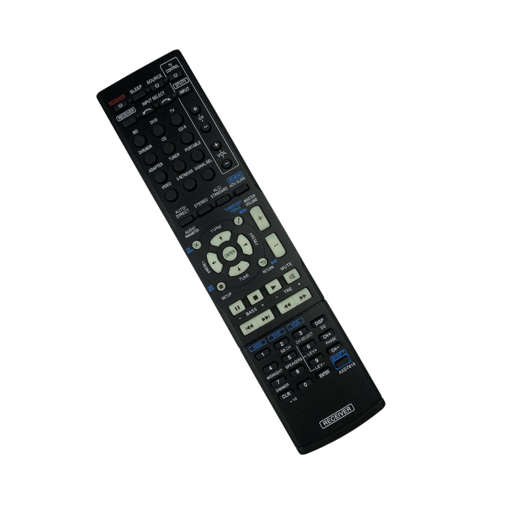 Universal Remote Control Abs Texture For Axd7619 Device Model Ergonomic Shape 7695001185639