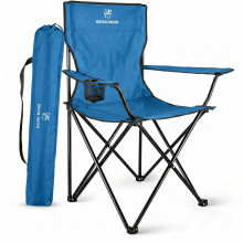 Green Haven Folding Camping Chair with Cup Holder & Carry Bag –